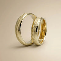 5mm Gold Wedding Band – Micro Faceted – 9ct/14ct/18ct Gold