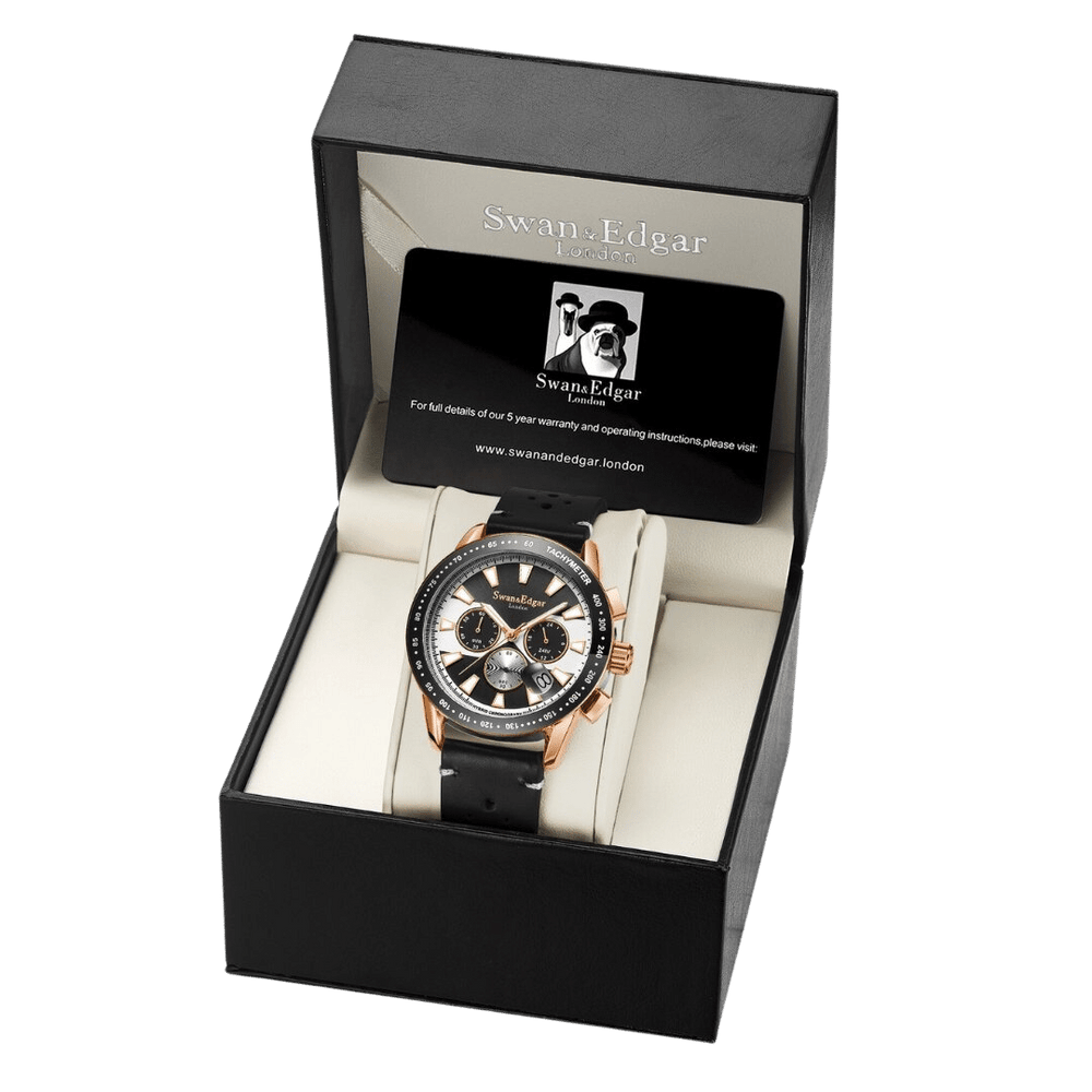 Limited Edition Swan & Edgar Hand Assembled Mechanical Quartz Racer Steel - SJR London Timepiece