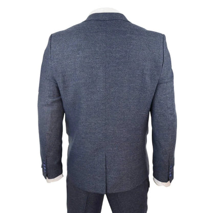 STZ30 - Men's Wool 3 Piece Suit Double Breasted Waistcoat Tweed 1920s
