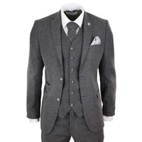 STZ23 - Men's Wool Tweed Suit 3 Piece Authentic 1920s Classic