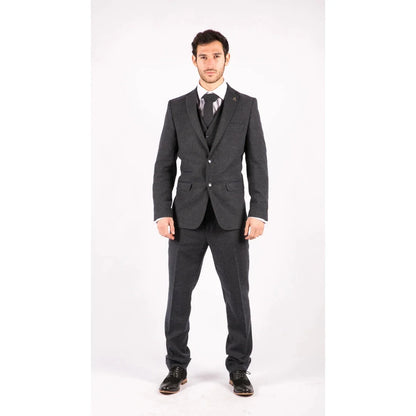 STZ21 - Men's Wool Tweed Suit 3 Piece Authentic 1920s Classic