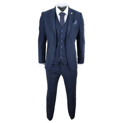 STZ21 - Men's Wool Tweed Suit 3 Piece Authentic 1920s Classic