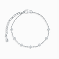 Bracelet en moissanite en argent sterling