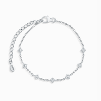 Moissanite Bracelet in Sterling Silver - SJR London Timepiece