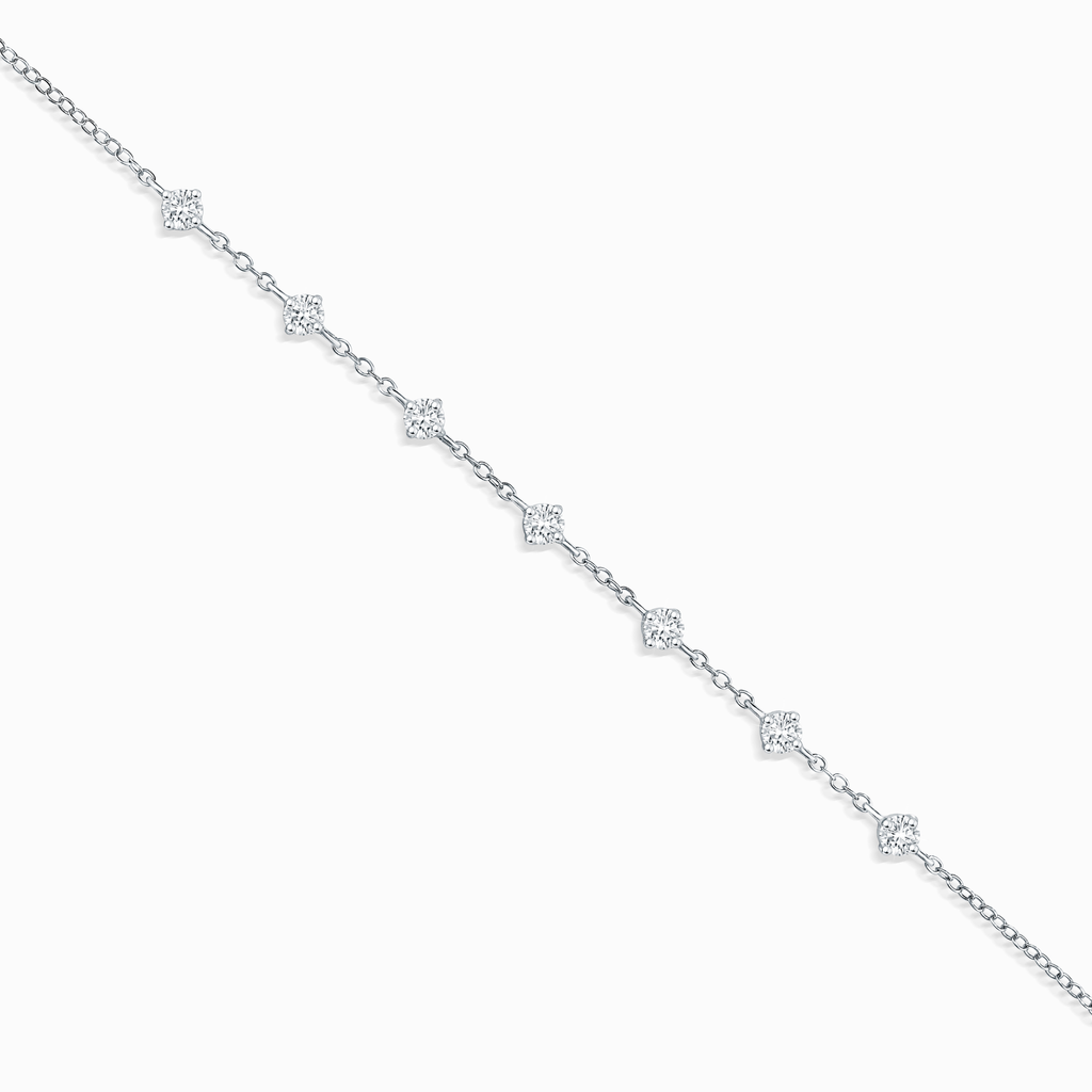 Bracelet en moissanite en argent sterling