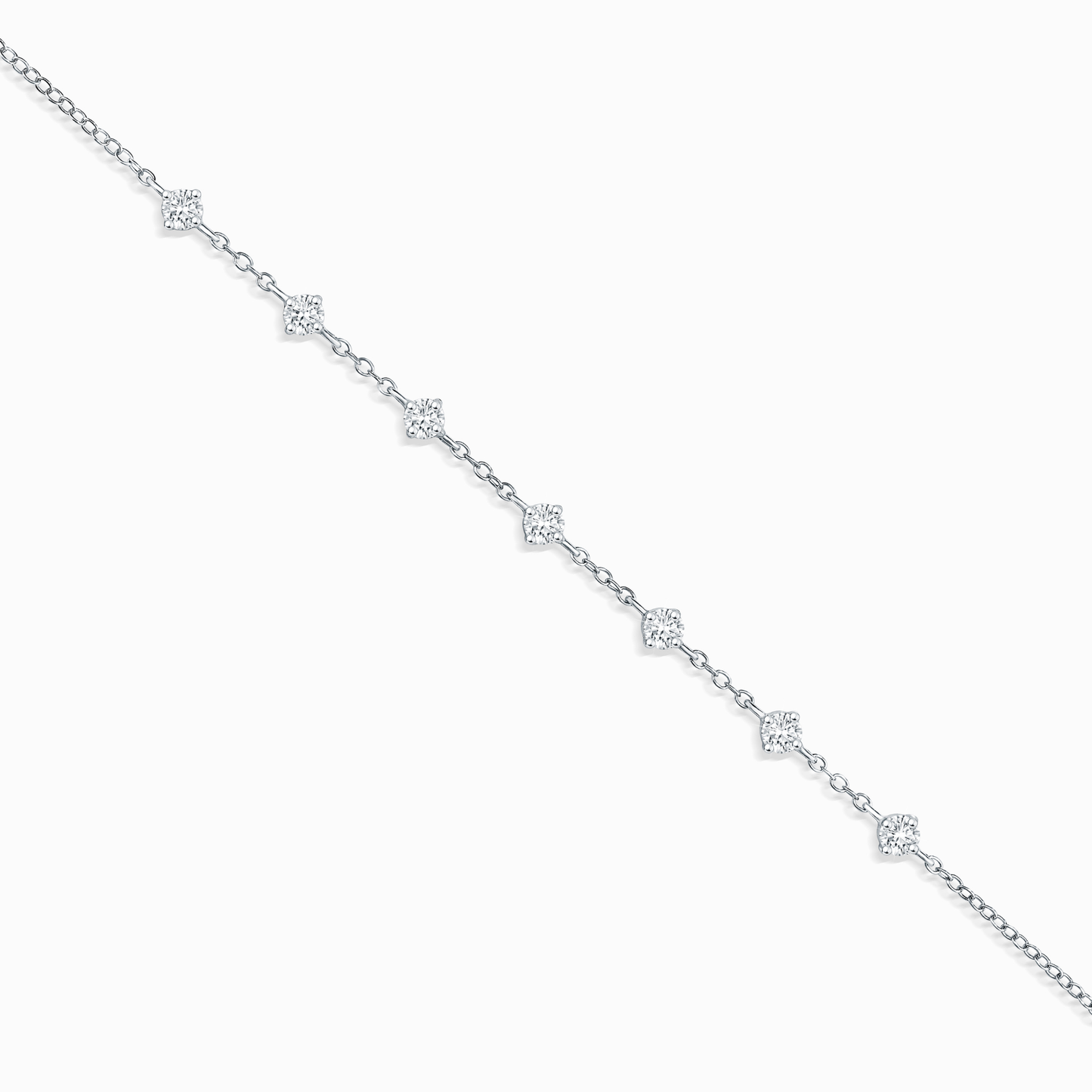 Moissanite Bracelet in Sterling Silver - SJR London Timepiece