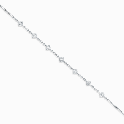 Moissanite Bracelet in Sterling Silver - SJR London Timepiece
