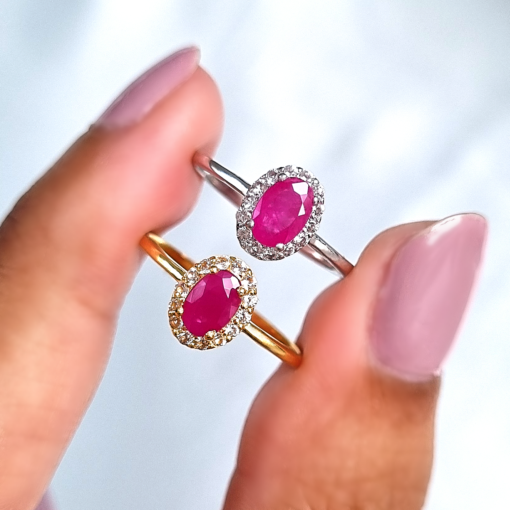 Ruby Ring in 18k Gold Vermeil - SJR London Timepiece