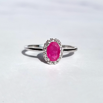 Ruby Ring in Sterling Silver - SJR London Timepiece