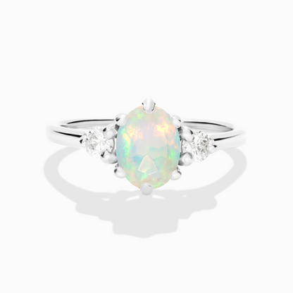Opal Ring in Sterling Silver - SJR London Timepiece