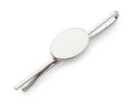 Oval Chrome Tie Slide