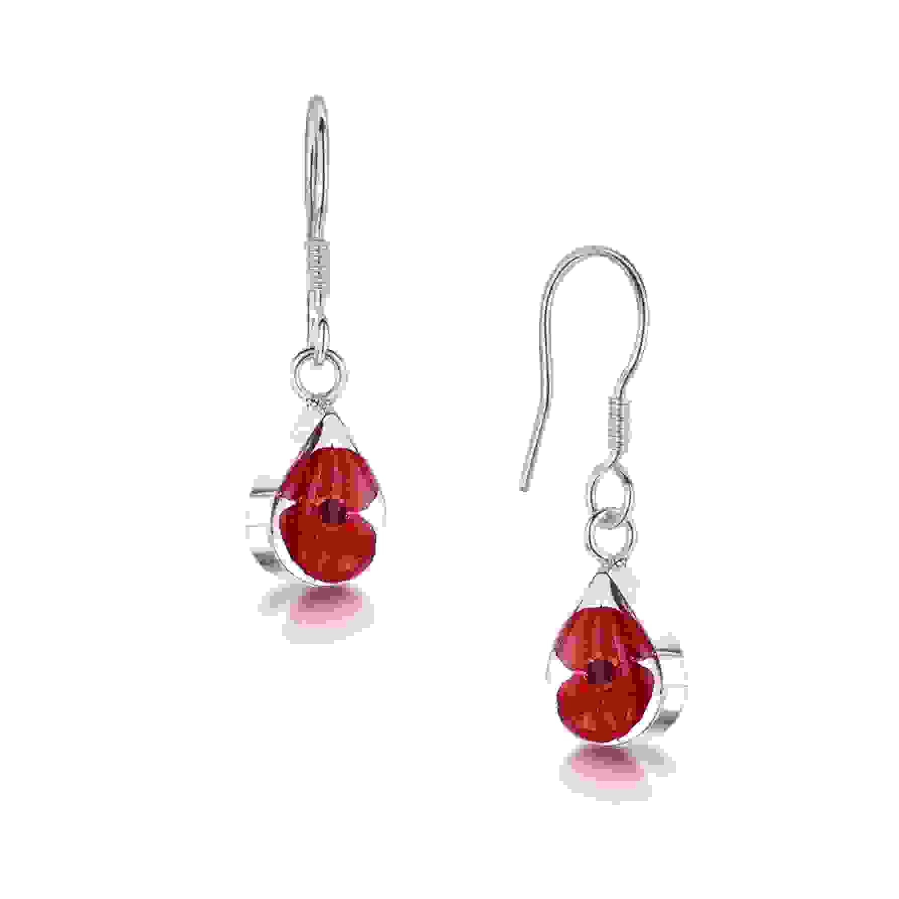 Poppy Teardrop Dangle Drop Earrings