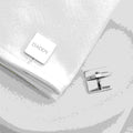 Personalised Silver Plated Square Cufflinks
