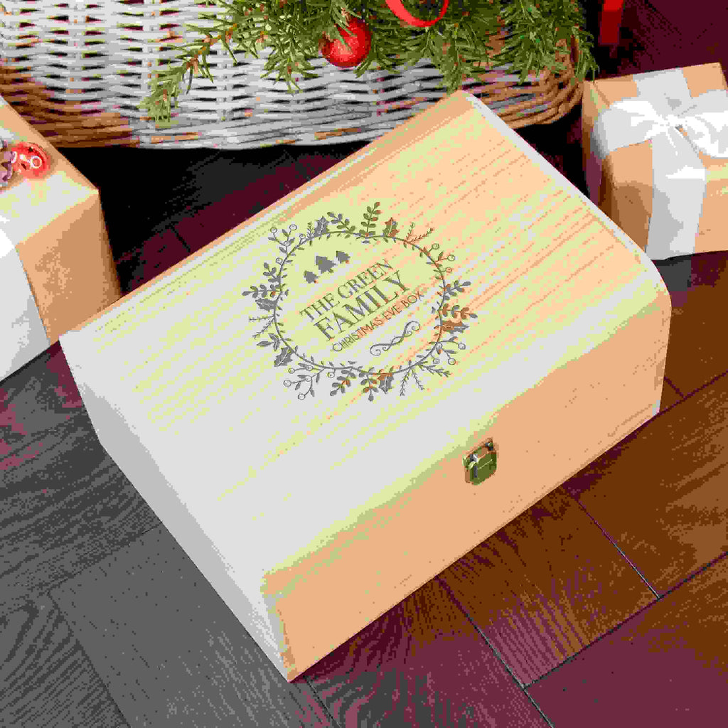 Personalised Traditional Family Christmas Eve Chest