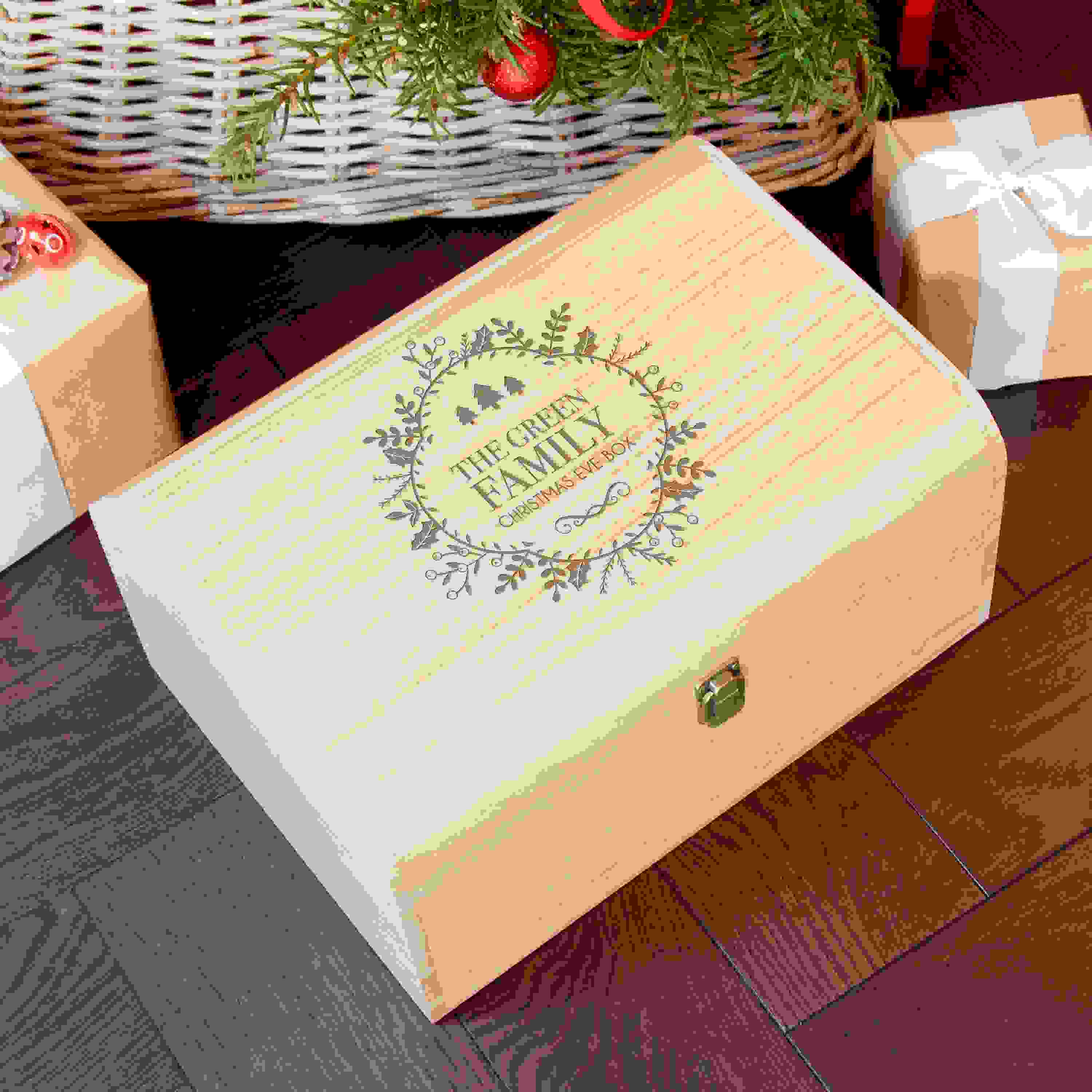 Personalised Traditional Family Christmas Eve Chest