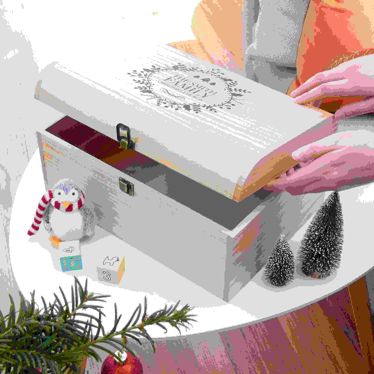 Personalised Traditional Family Christmas Eve Chest