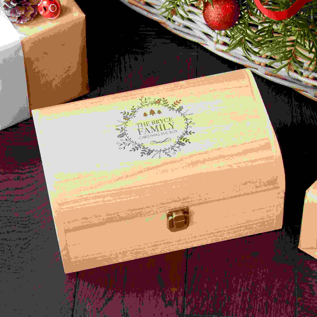 Personalised Traditional Family Christmas Eve Chest