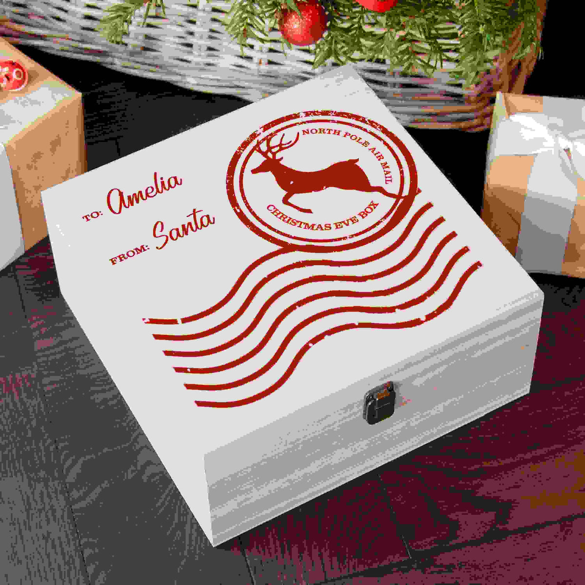 Personalised North Pole Air Mail Christmas Eve Box