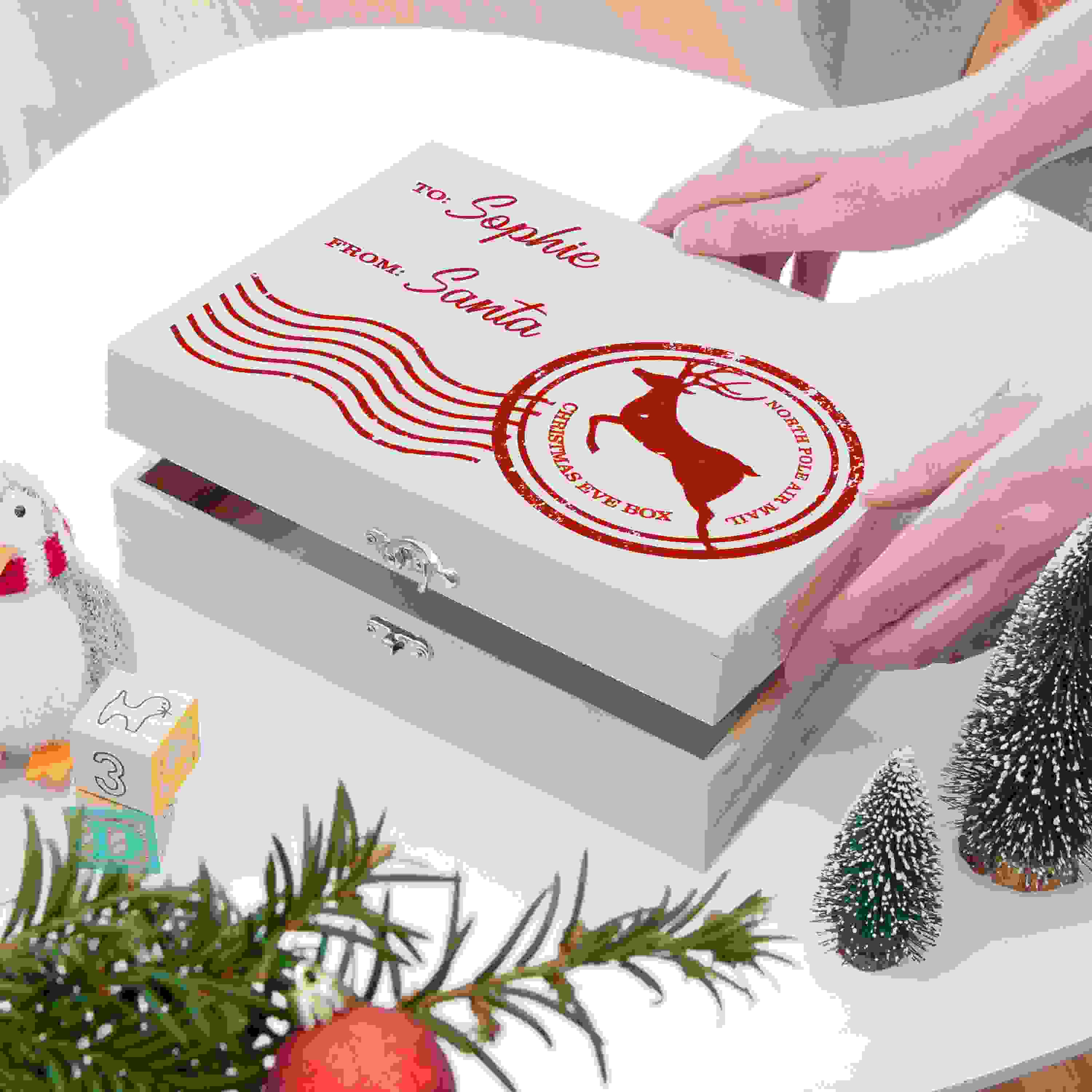 Personalised North Pole Air Mail Christmas Eve Box