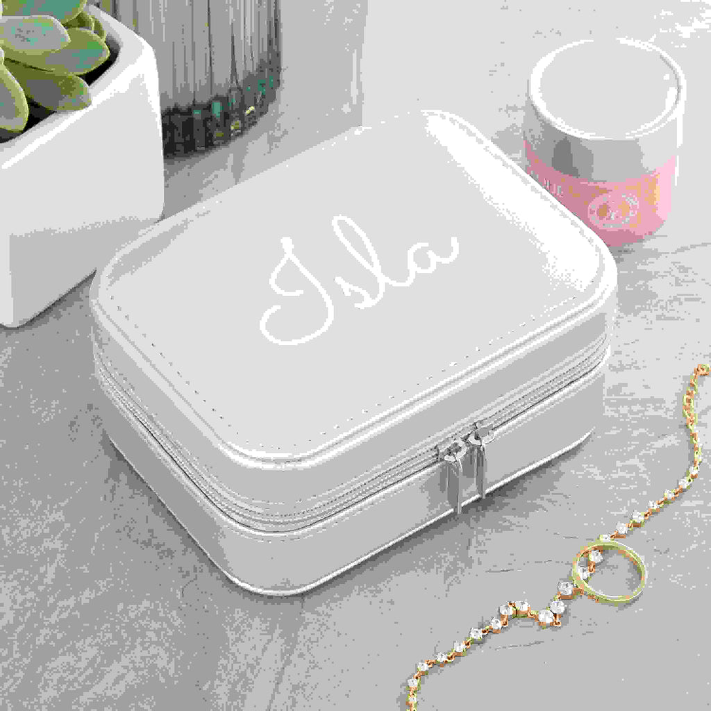 Personalised Silver Jewellery Case
