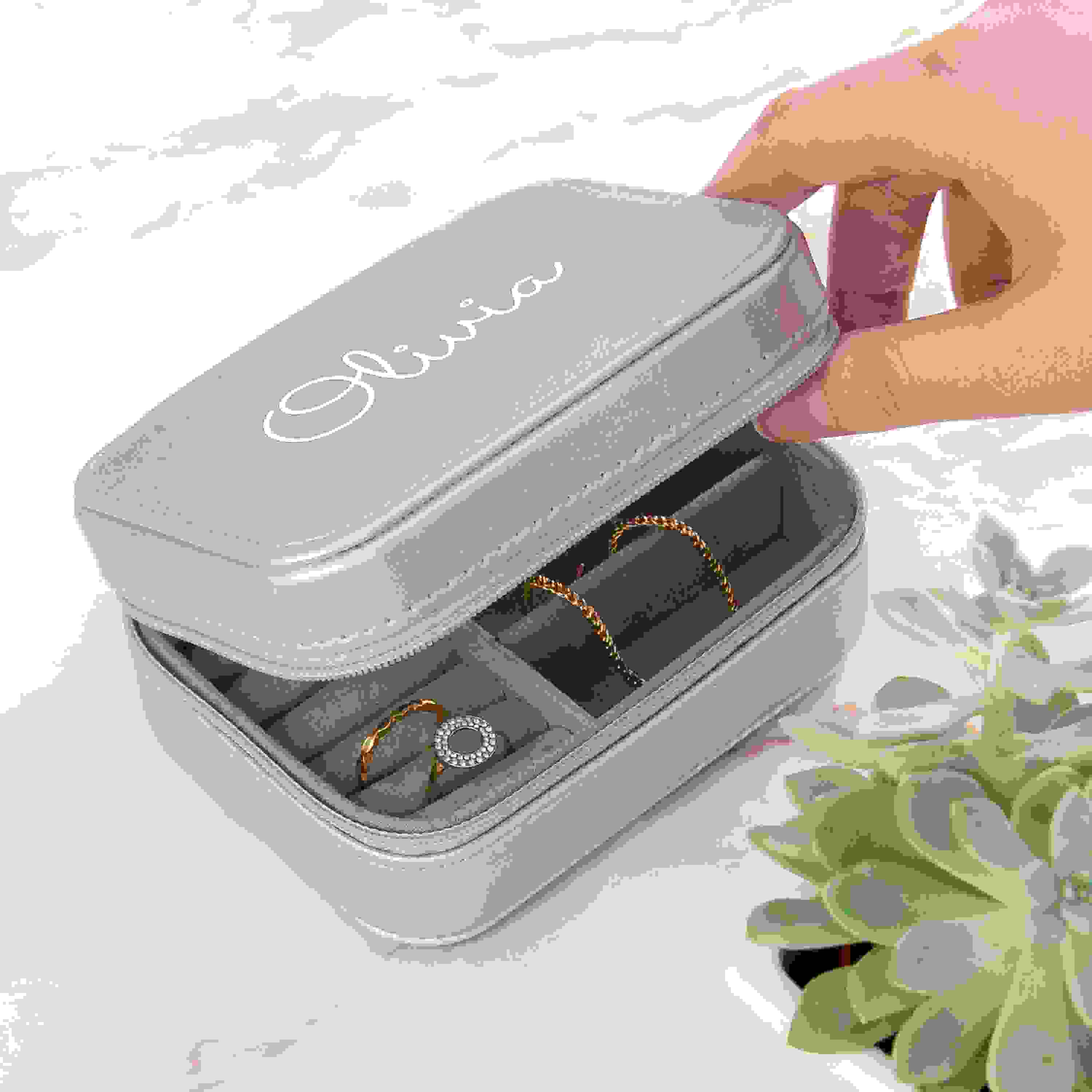 Personalised Silver Jewellery Case