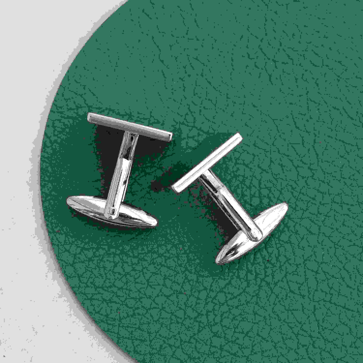 Personalised Silver Top Hat Cufflinks