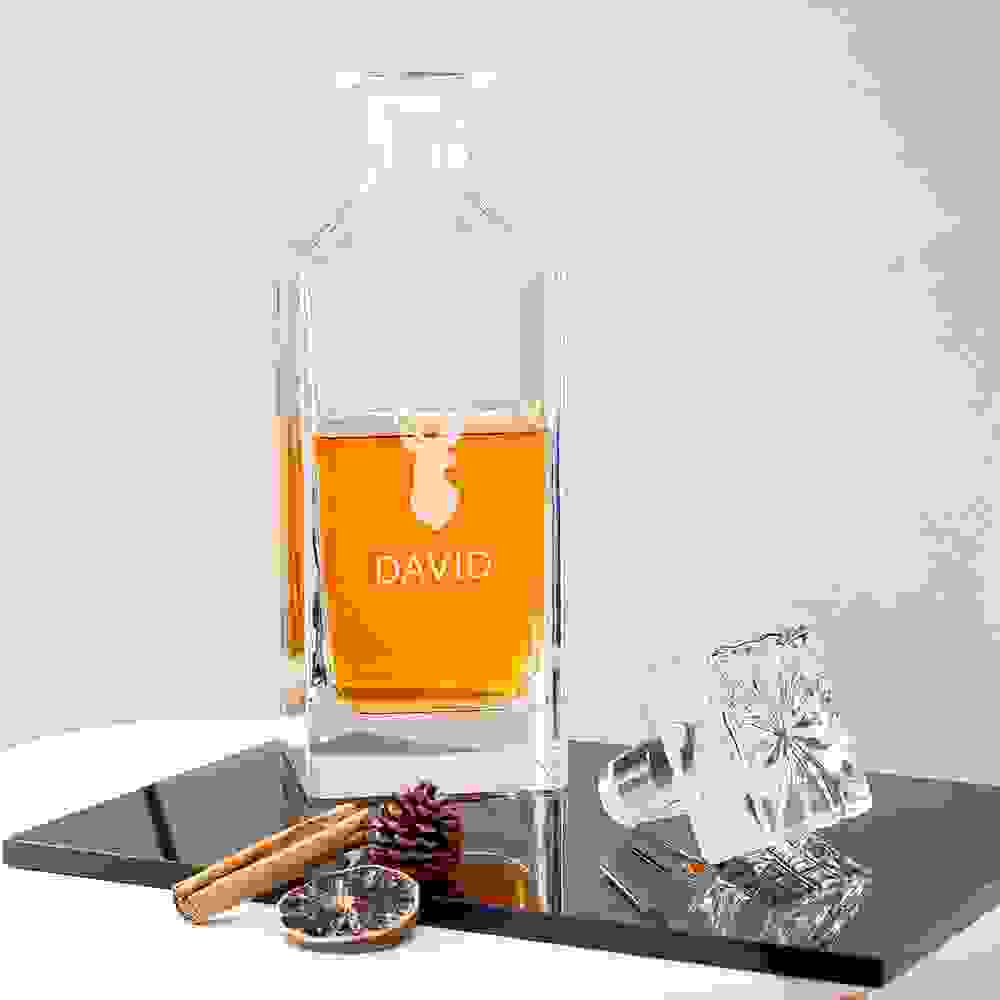 Personalised Timeless Stag Square Decanter