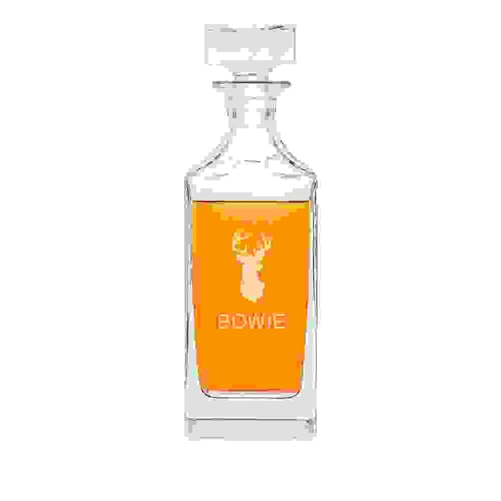 Personalised Timeless Stag Square Decanter