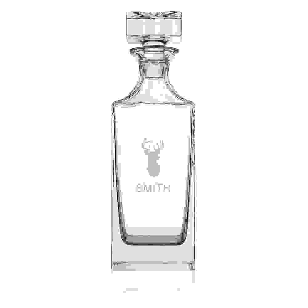 Personalised Timeless Stag Square Decanter