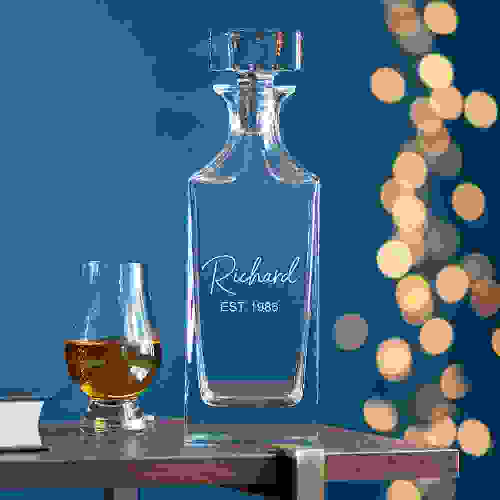 Personalised Timeless Signature Square Decanter