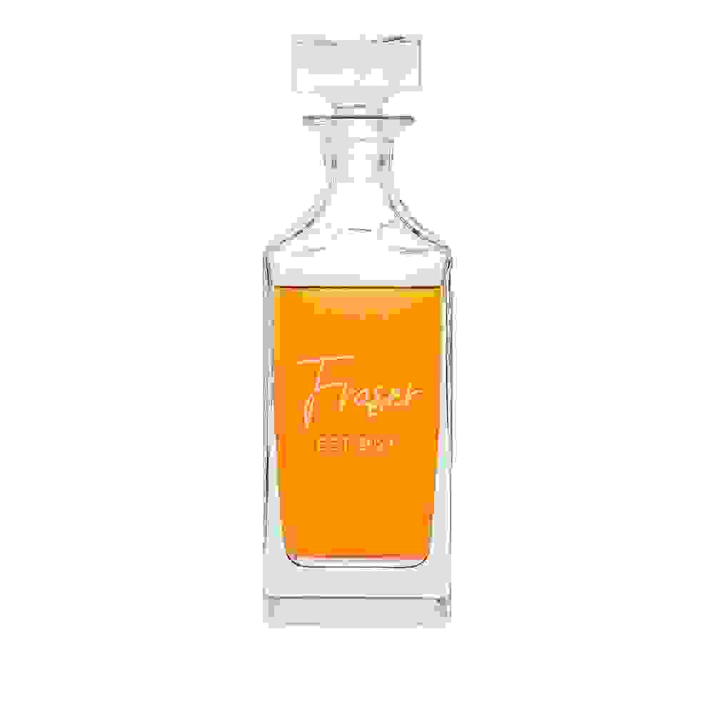 Personalised Timeless Signature Square Decanter