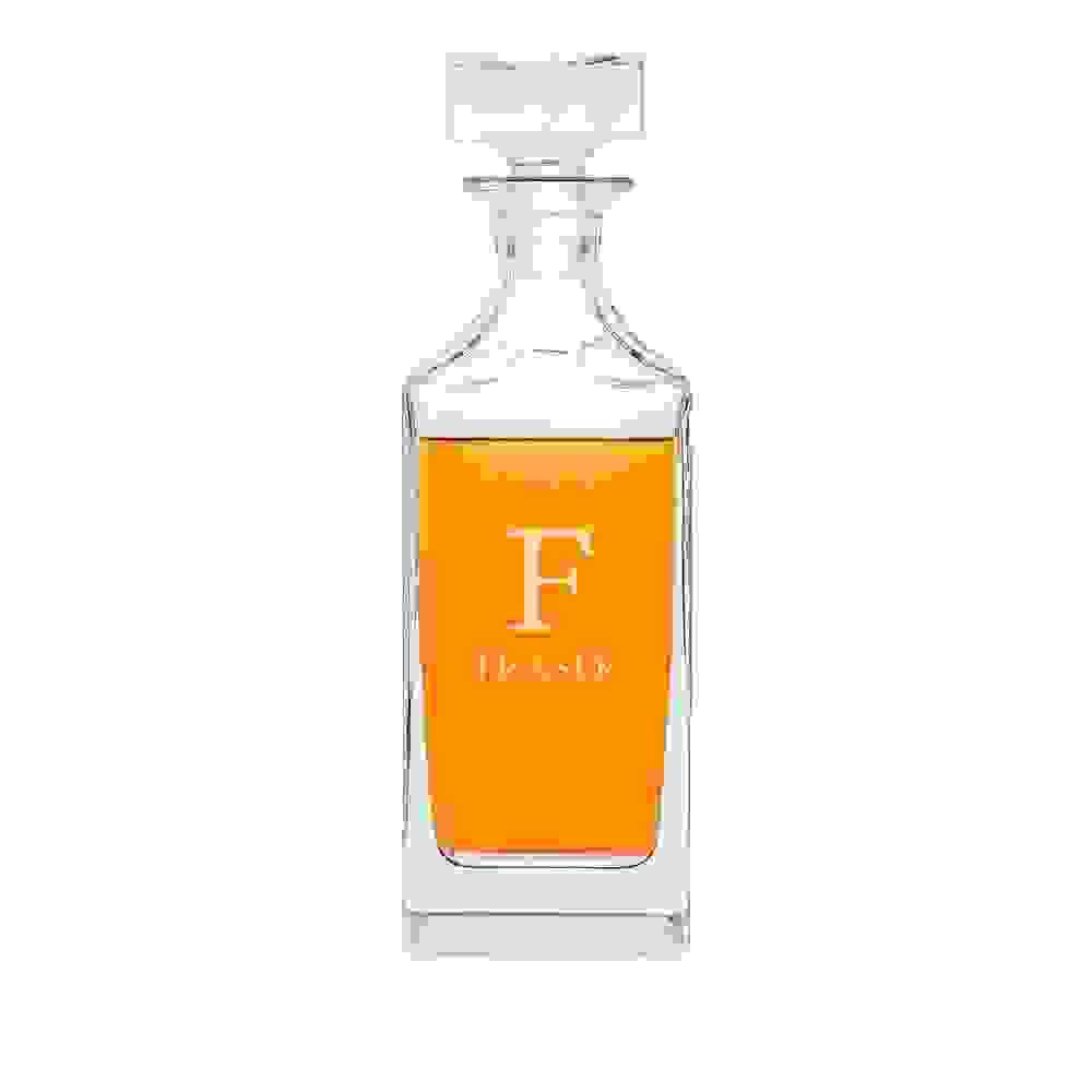Personalised Timeless Monogram Square Decanter