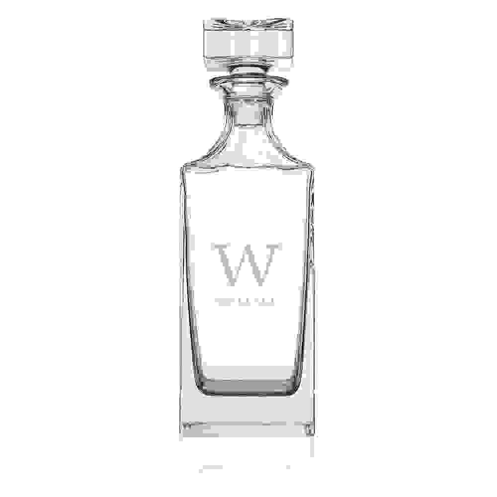 Personalised Timeless Monogram Square Decanter