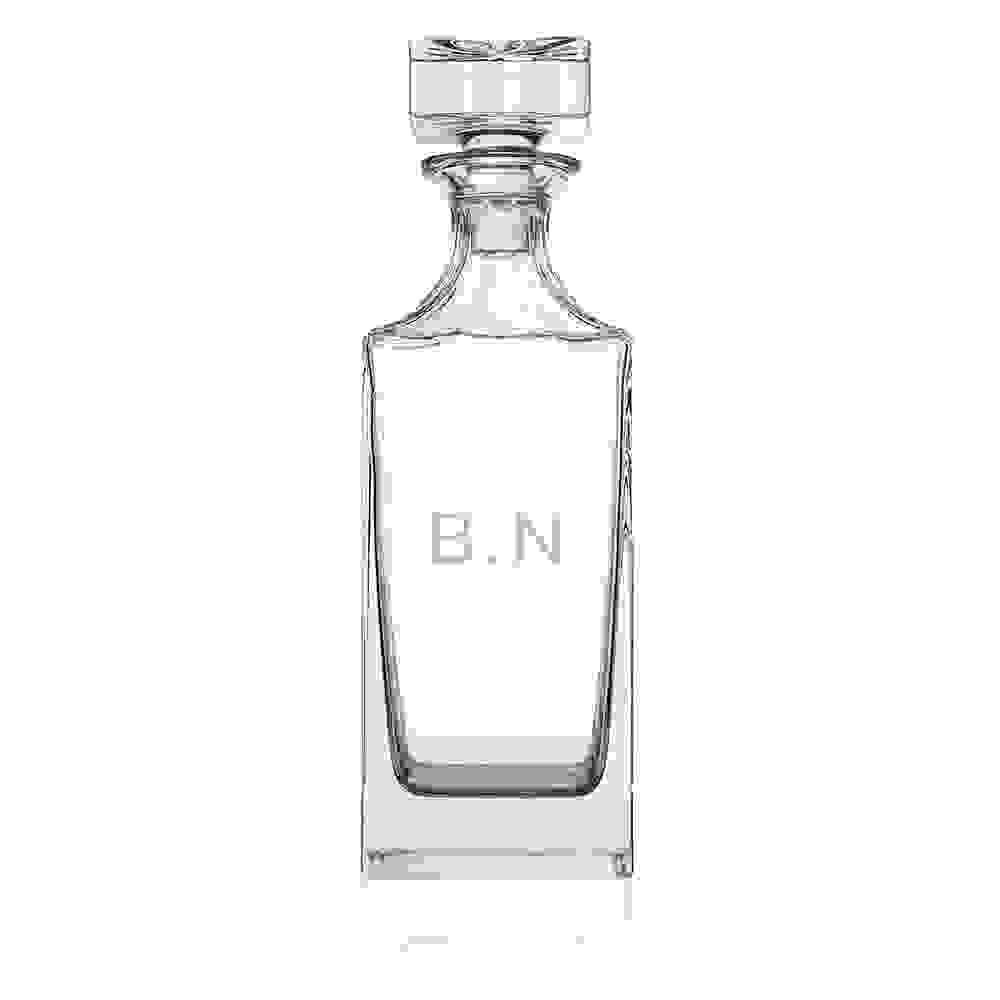 Personalised Timeless Initials Square Decanter