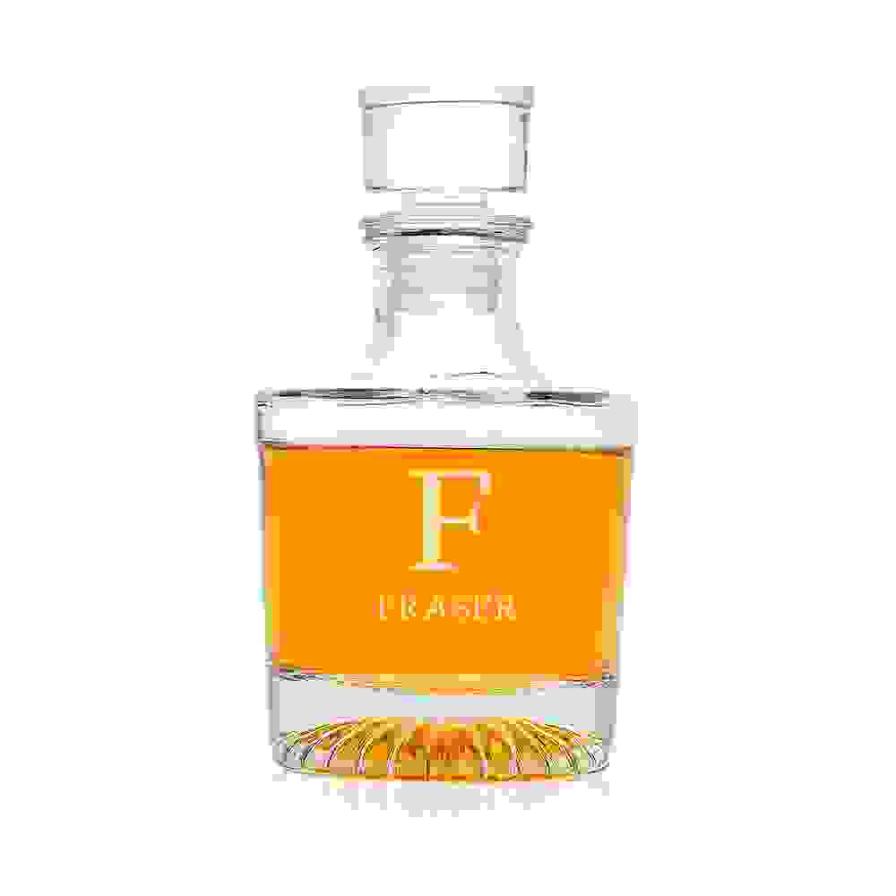 Personalised Elegance Monogram Round Decanter