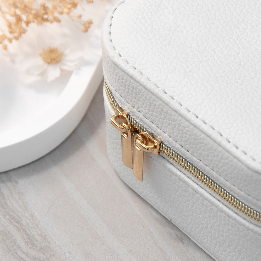 Personalised Summer Style White Jewellery Case