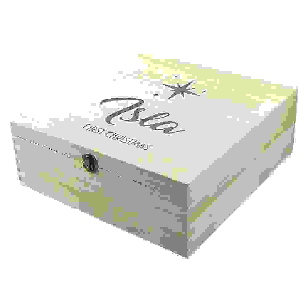 Personalised Minimalist Engraved Christmas Box