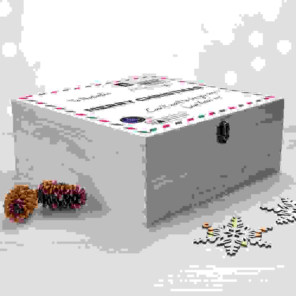 Personalised Nostalgic International Mail Christmas Box