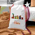 Personalised Kid's Christmas Train Christmas Sack