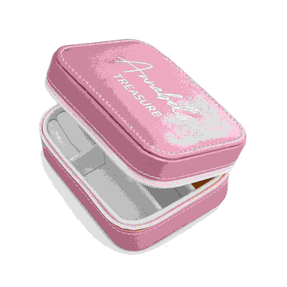Personalised Sparkly Pink 'My Treasure' Jewellery Case