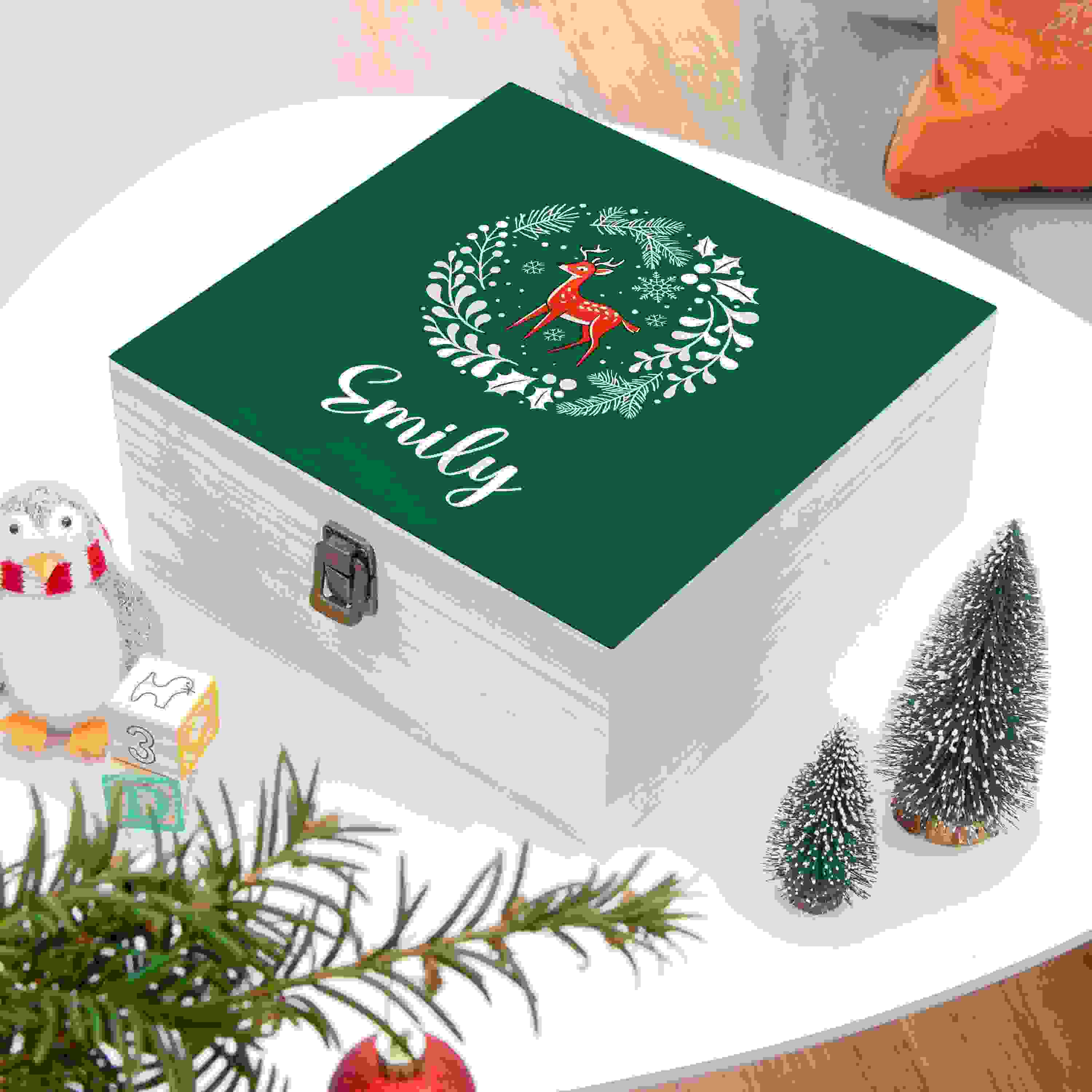 Personalised Woodland Deer Christmas Eve Box
