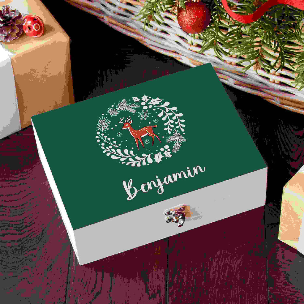 Personalised Woodland Deer Christmas Eve Box