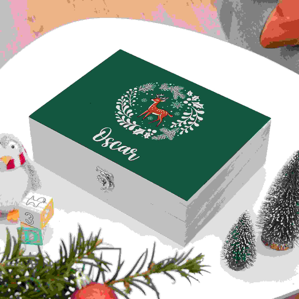 Personalised Woodland Deer Christmas Eve Box