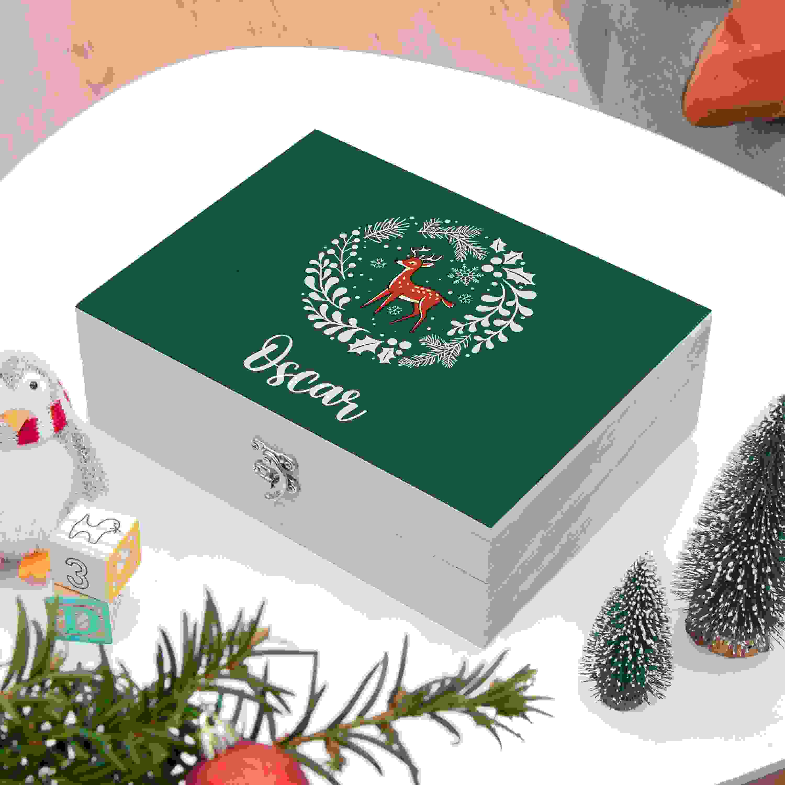 Personalised Woodland Deer Christmas Eve Box