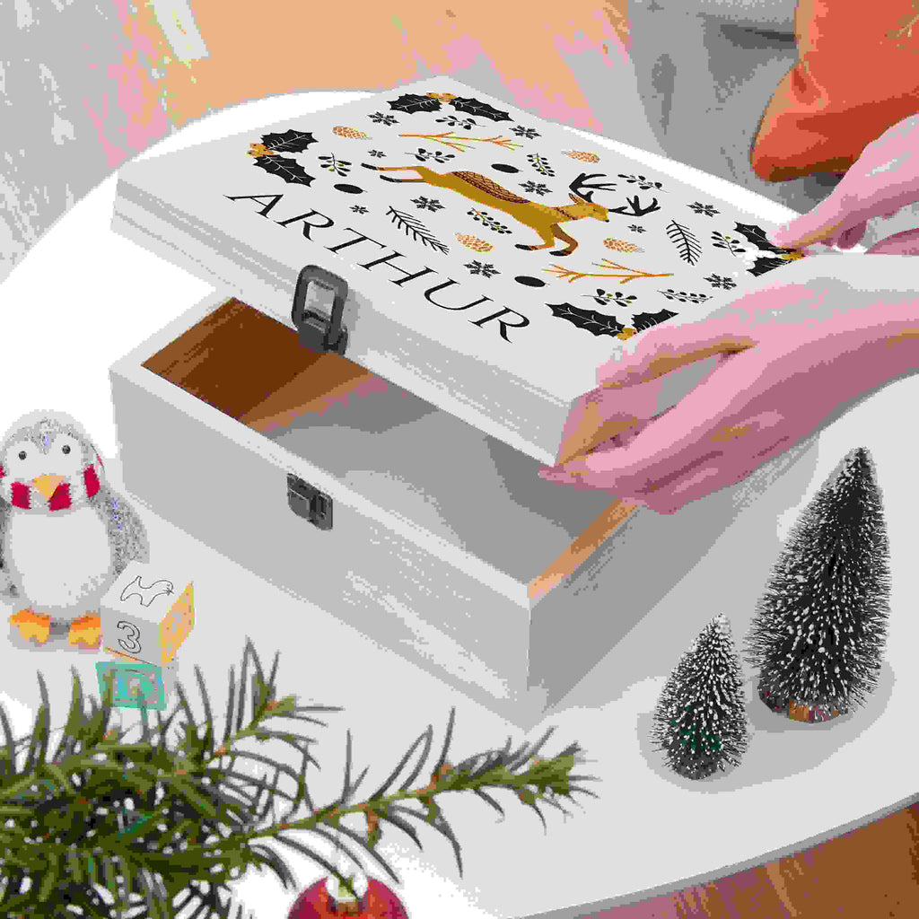 Personalised Scandi Deer Christmas Eve Box