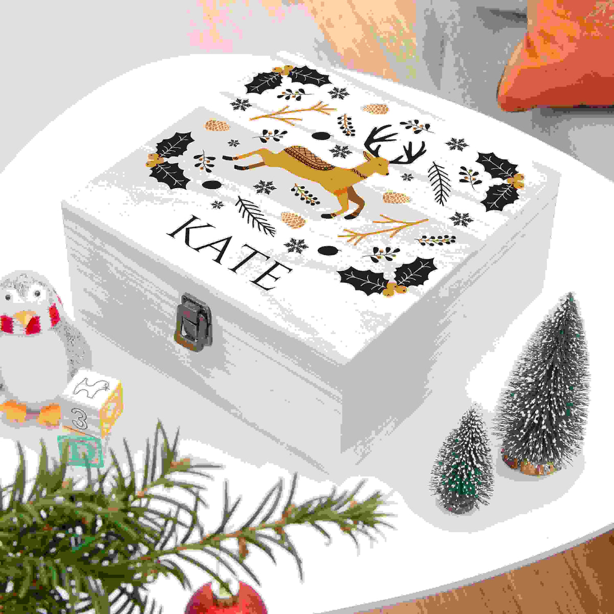 Personalised Scandi Deer Christmas Eve Box
