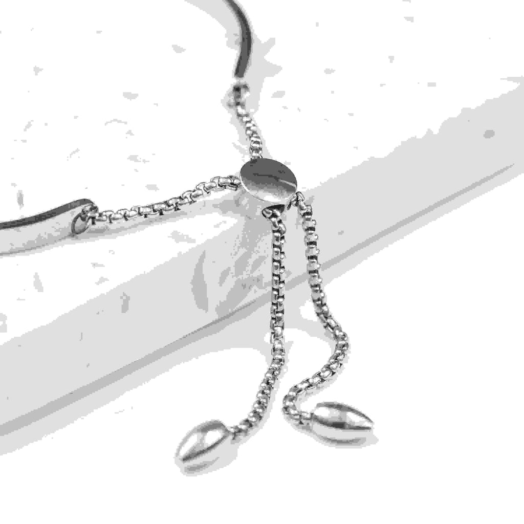Personalised Silver Affirmation Bangle Bracelet