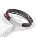 Personalised Men’s Brown Rune Woven Bracelet