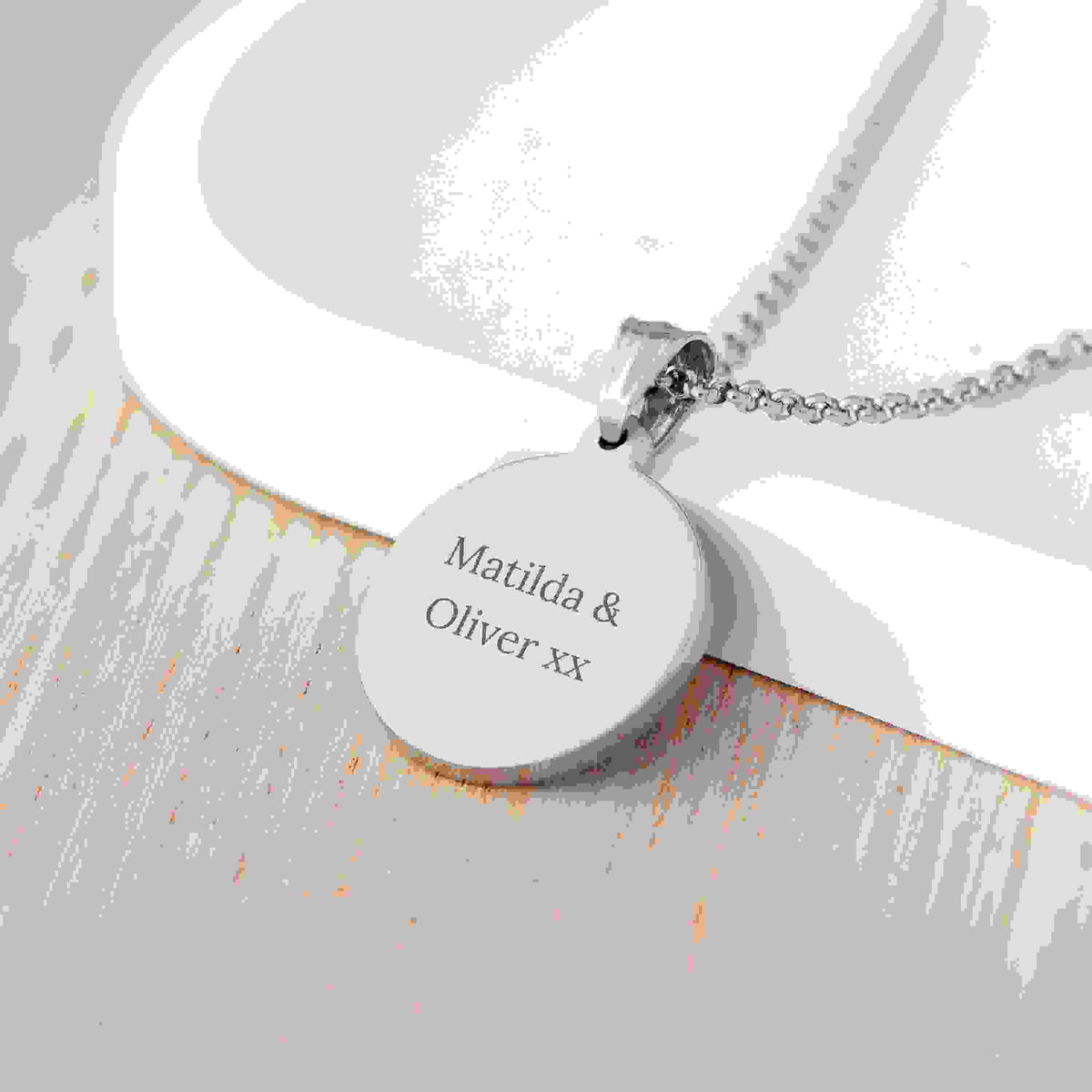 Personalised Men's Fleur-de-lis Pendant Necklace
