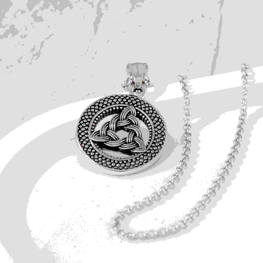 Personalised Men's Celtic Trinity Pendant Necklace